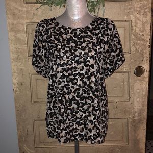 Leopard print Loft blouse